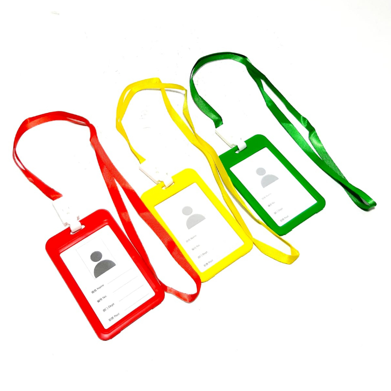 

HARGA PER 1PCS CARD ID CARD + TALI LANYARD WARNA UTK KARTU UK 8.5X5.4CM ( 2 SISI )