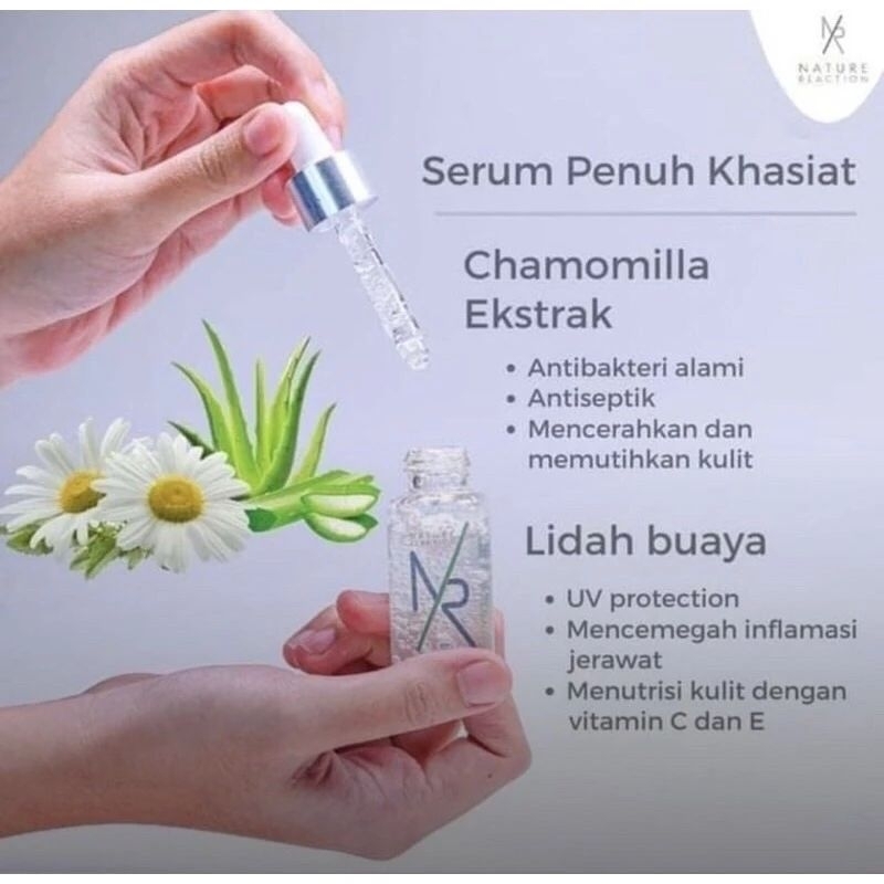 [BPOM] Natural Reaction Crystal Bright Serum 20ml Serum Nr Glow 100% Original