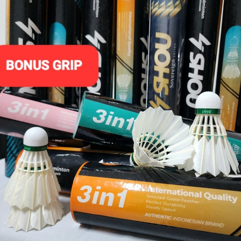 SHUTTLECOCK SHOU 3IN1 / SHUTTLECOCK BULLETZ 3IN1 / KOK BADMINTON
