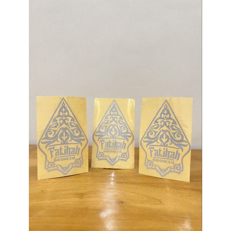 Stiker gunungan Fatihah Indonesia