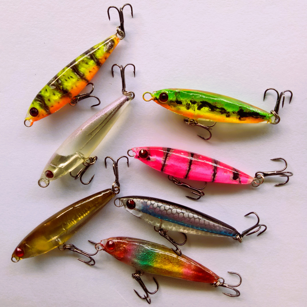 Swimmer Resin Fake Lure 5 cm Umpan Pancing Casting Hampala Mahser Gabus Baby GT Kerapu Baramundi Ter