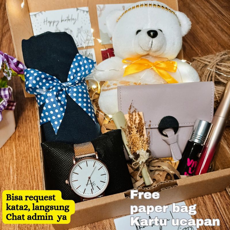 

Hampers cewek hadiah murah kado ulang tahun graduation anniversary wedding