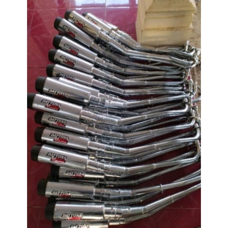 knalpot racing Daytona all bebek Supra x/Supra fit/Supra 125/Vega R/Vega ZR/Vega new/Jupiter z/Jupit