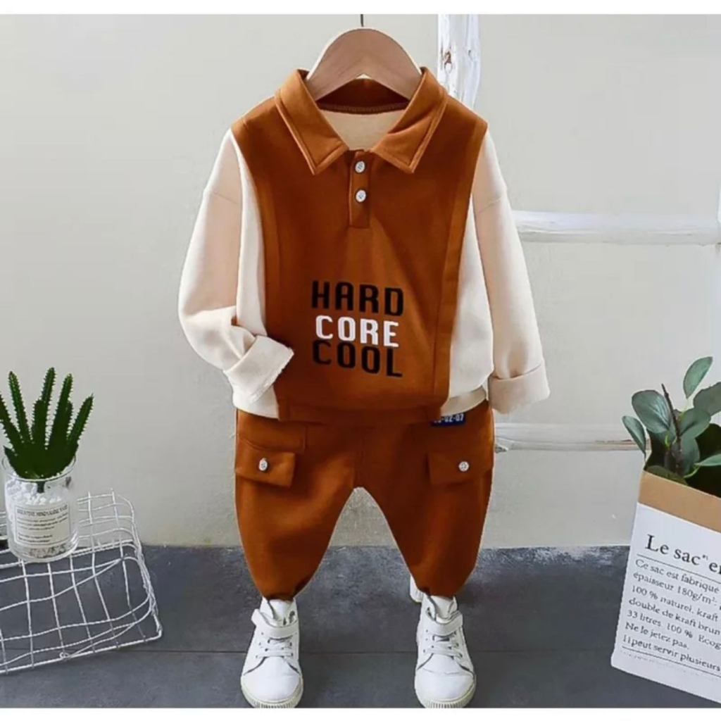 PROMO-SETELAN SWEATER ANAK CELANA JOGGER 1-5 TAHUN SETELAN SWEATER HARDCORE
