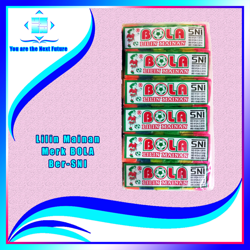 Plastisin Lilin Mainan Merk BOLA / Lilin Malam / Playdough