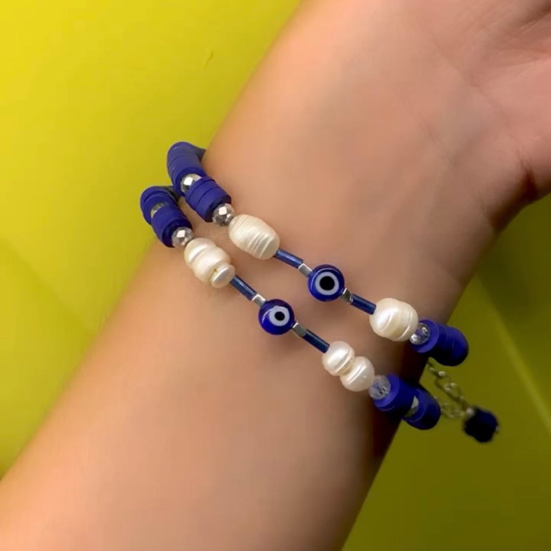 fatima eye / evil eye / mata setan bracelet / necklace gelang / kalung handmade bali