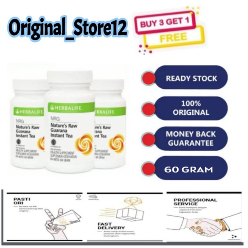 HERBALIFE. NRG TEA ASLI PENAMBAH STAMINA  SAAT DIET 100% ORIGINAL