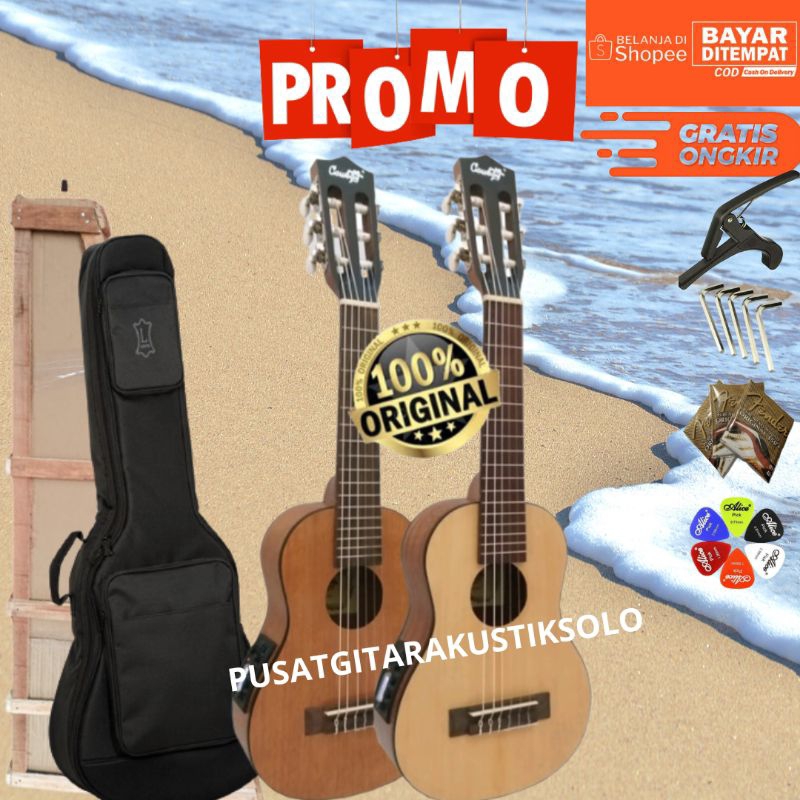 [PAKET LENGKAP] GITAR AKUSTIK ELEKTRIK COWBOY ORIGINAL GITAR LELE GUITAR LELE GK 6 NA/NS GRATIS PACK