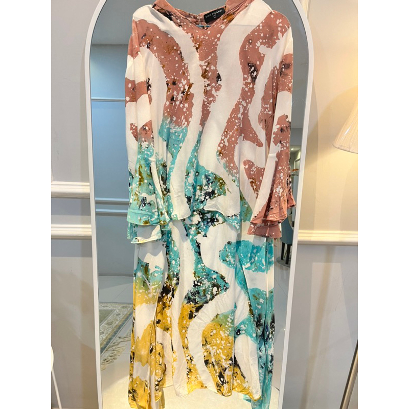 Dian pelangi rayon tunic preloved size M // Dian pelangi tie dye rayon // Tunik wanita // Midi dress