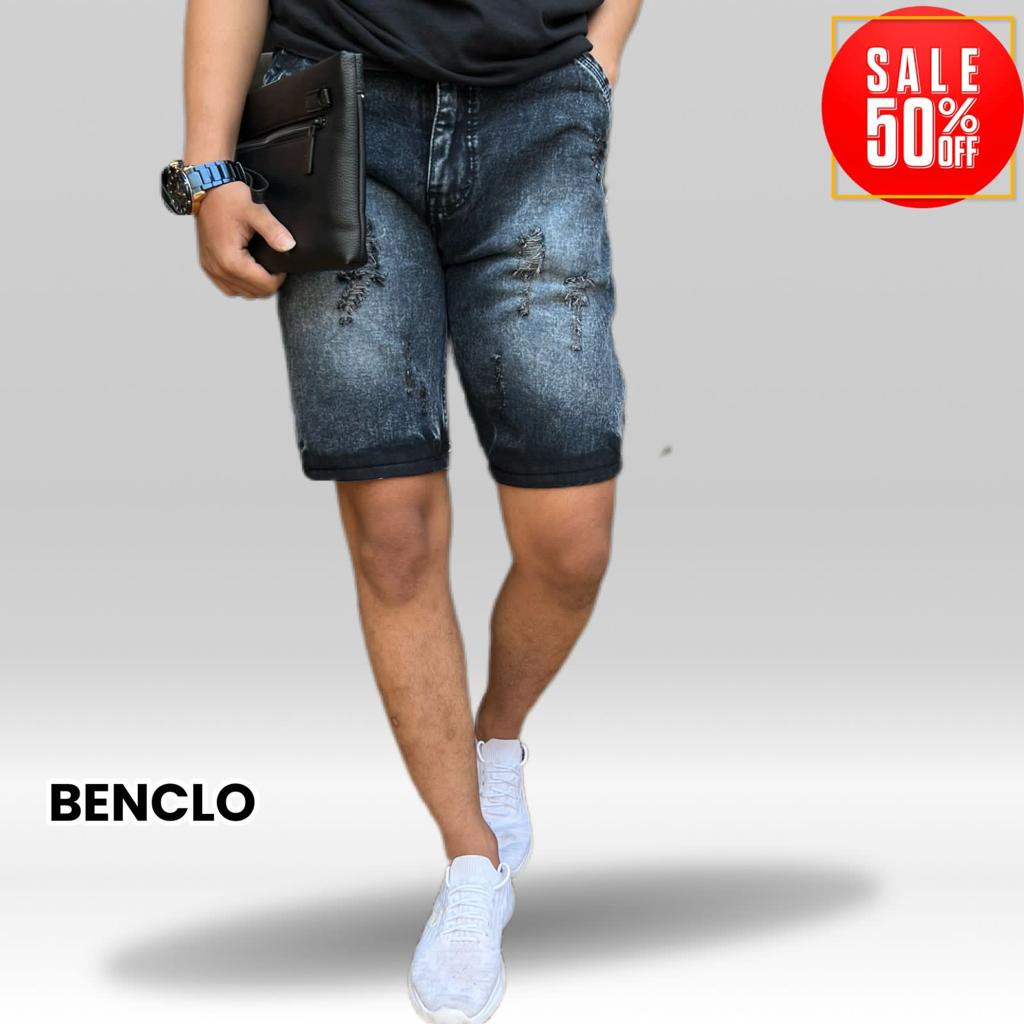 CELANA PENDEK DISTRO PRIA JEANS BENCLO // IMPORT ORIGINAL // MODEL SOBEK