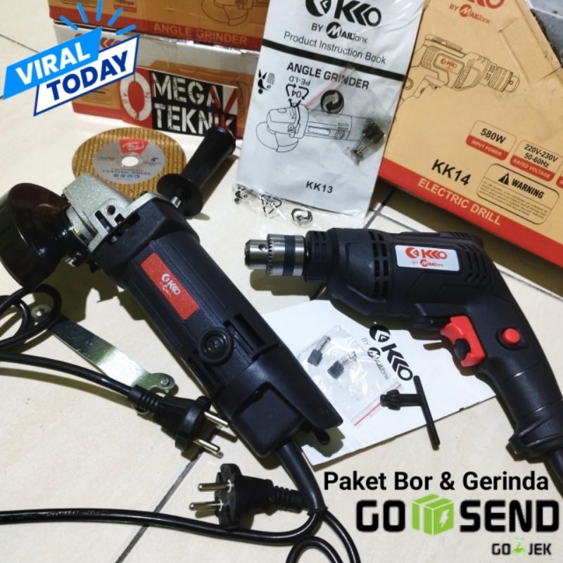 Paket Bor Dan Gerinda Listrik