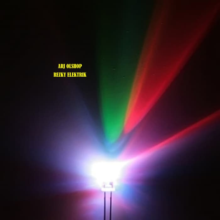 LAMPU LED KEDIP 3 WARNA RGB/ LED RGB SUPER BRIGHT/ LED 5MM RGB FAST KEDIPAN CEPAT