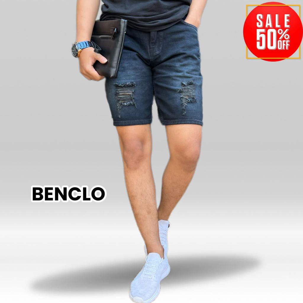 CELANA PENDEK DISTRO PRIA JEANS BENCLO // IMPORT ORIGINAL // MODEL SOBEK