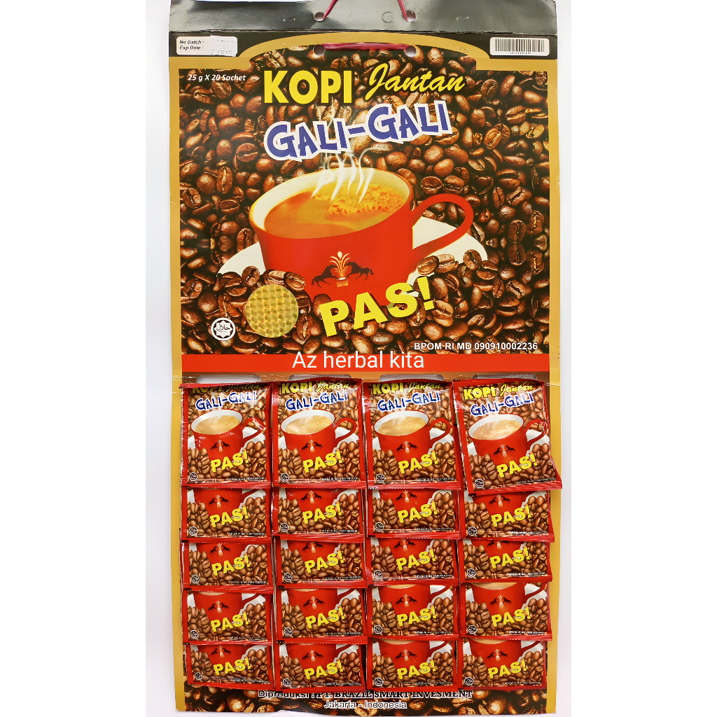 

Kopi Jantan Gali Gali Original 1 Papan Isi 20 Bungkus