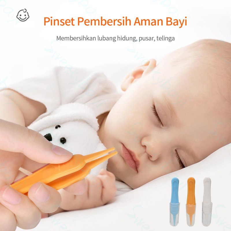 PINSET PEMBERSIH HIDUNG BAYI Jepitan Pembersih Kotoran Telinga Pusar Bayi