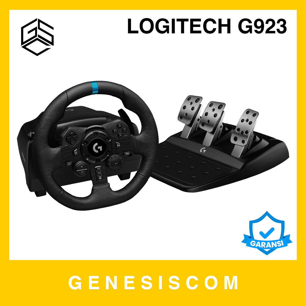 LOGITECH G923 TrueForce Steering Wheel + Pedal Racing Drive Simulator Setir Gas Driving Setup Xbox P