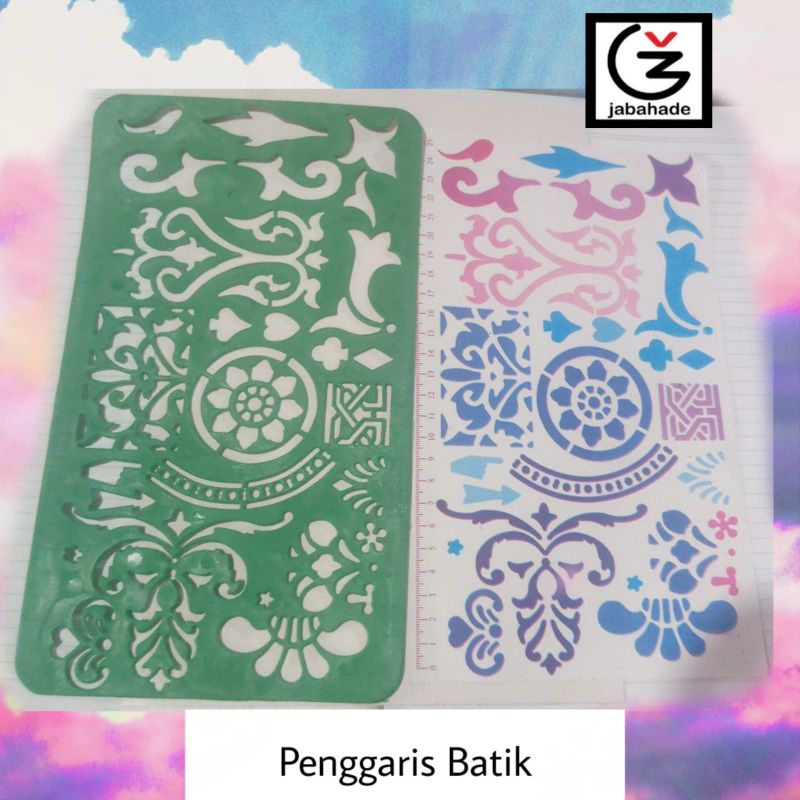 

jabahade penggaris pola motif batik