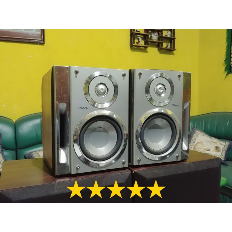 Sepasang Speaker Bookshelf Aiwa SONY Original