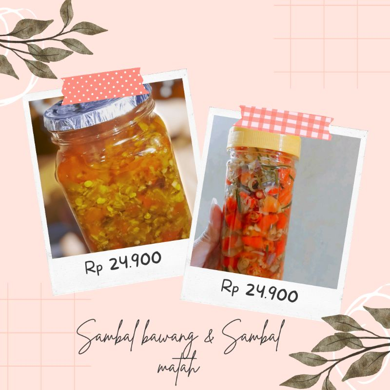 

Paket Bundling Sambal Bawang dan Sambal Matah