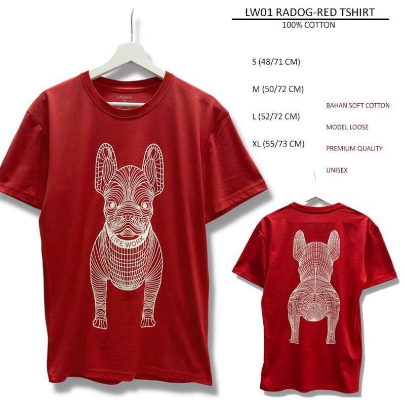 Kaos Branded Unisex - LW 01 RADOG TSHIRT