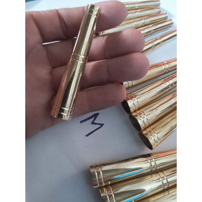 Jual satuan Selut kuningan Asli slut/selongsong untuk gagang /pahul joran pancing