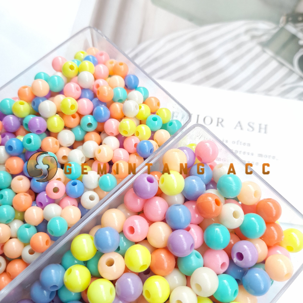 Manik Susu Bulat Mote Kapur Manik Susu Pastel Mote Meronce