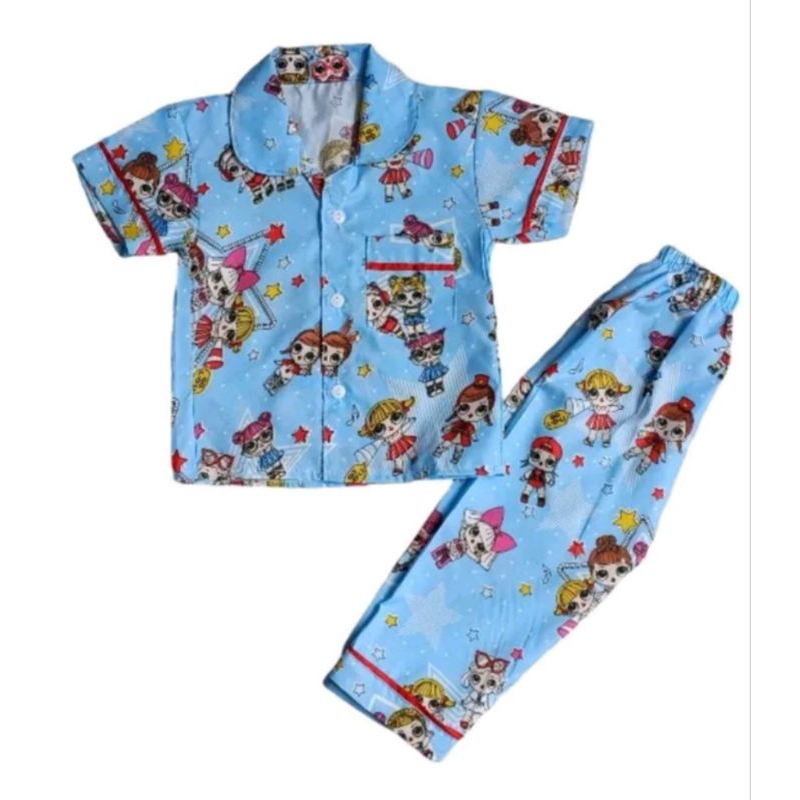 Baju Tidur Anak" Perempuan LoL/stelan piama anak"gratis onkir 1-10 Tahun