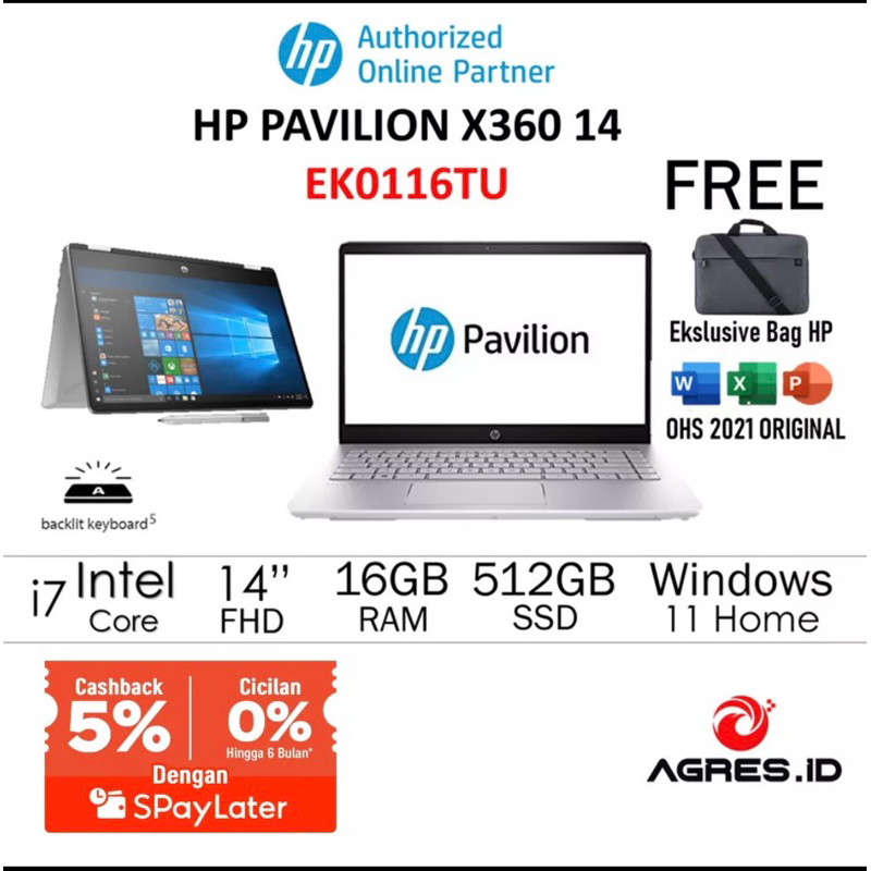 HP PAVILION X360 14 EK0116TU