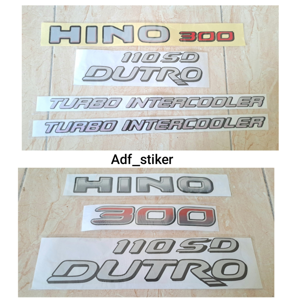 Stiker Hino 300 dutro 110 sd / Stiker dutro 110sd  / stiker hino dutro