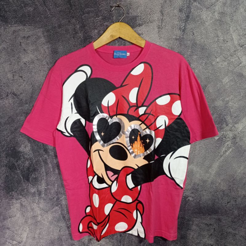 Baju kaos  tshirt minnie mouse vintage by Disney resort full print  aop  b3k4s  branded casual preloved