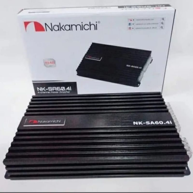Power amplifier mobil Nakamichi NK-SA60.4i - 4 CH murah berkualitas