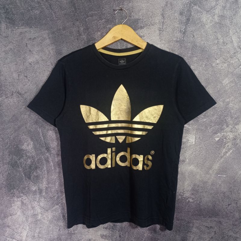 T-shirt baju kaos 4adidas trefoil big logo bekas second branded casual preloved