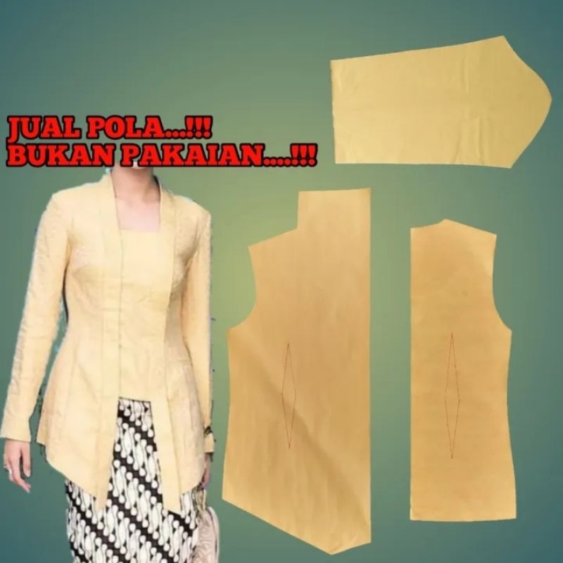 pola instan kebaya kutu baru