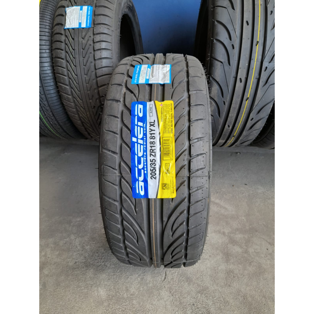 Promo Ban Mobil Ceper Murah Ring 18 205/35 ACCELERA ALPHA 205 35 R18 - Gratis Pasang