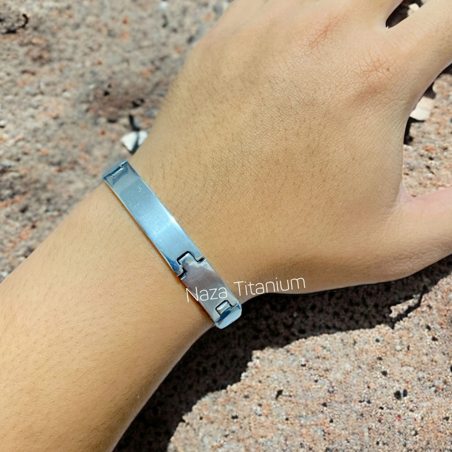 GELANG BESI PUTIH MODEL RANTAI JAM TANGAN GELANG PRIA TERBARU GELANG MODEL JAM BESI STAINLEES STEEL