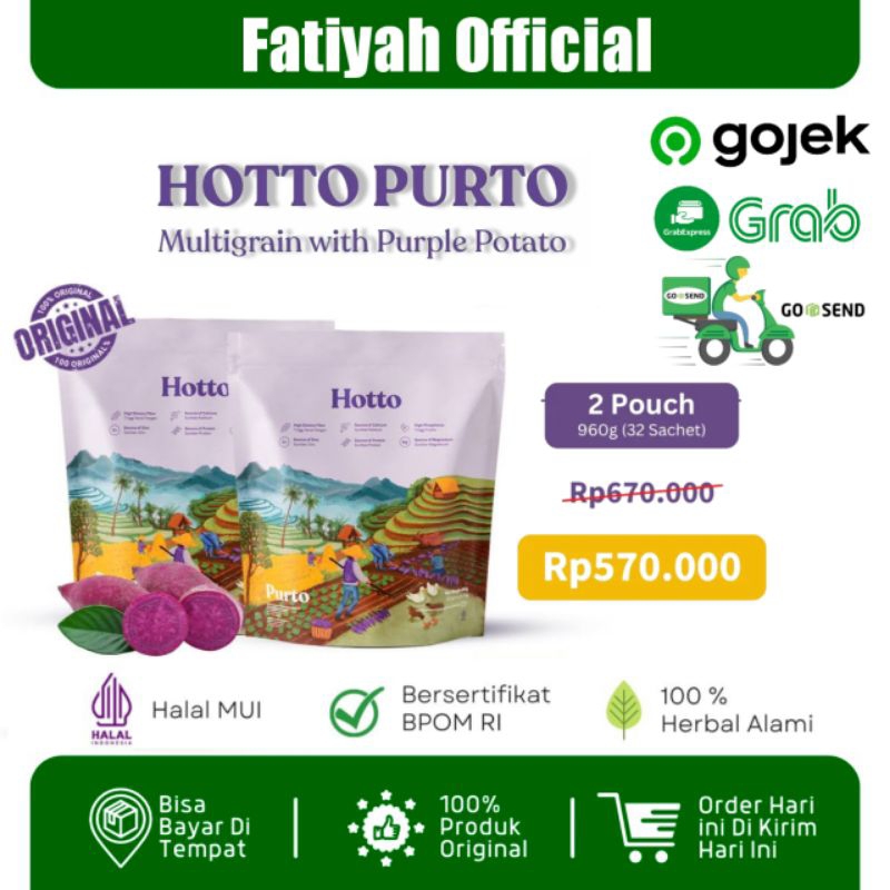 

HOTTO PURTO OAT 2 POUCH ISI 32 SACHET (MOST RECOMMENDED)