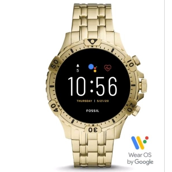 Smartwatch Gen 5 FTW4039 Garrett HR Gold Stainless Steel