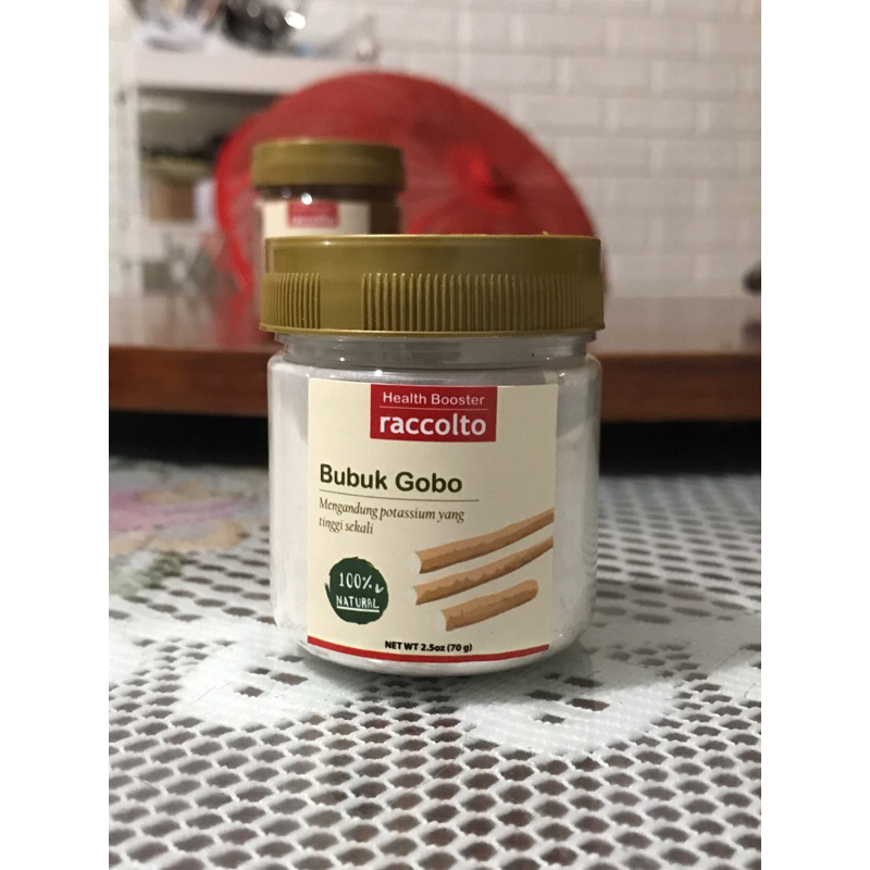 

raccolto bubuk gobo 70gr cocok utk mencegah kanker