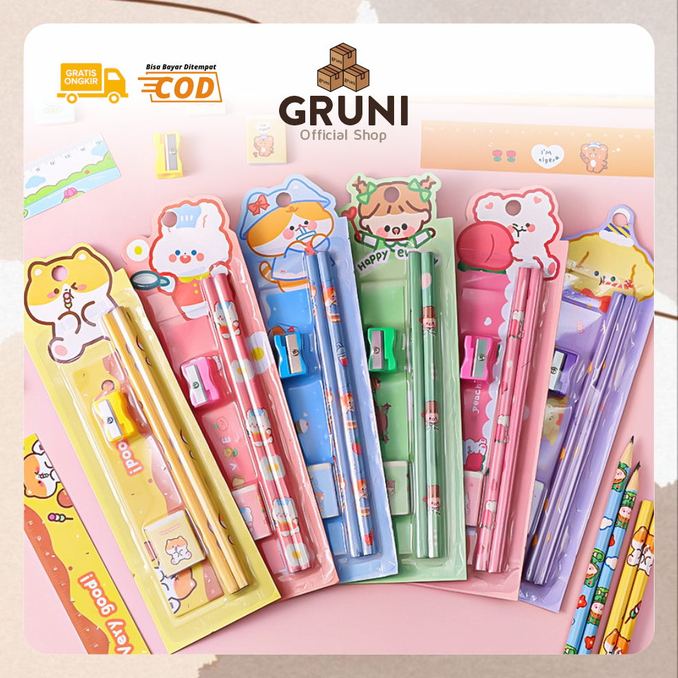 

GRUNI HL0146 Set Alat Tulis Karakter