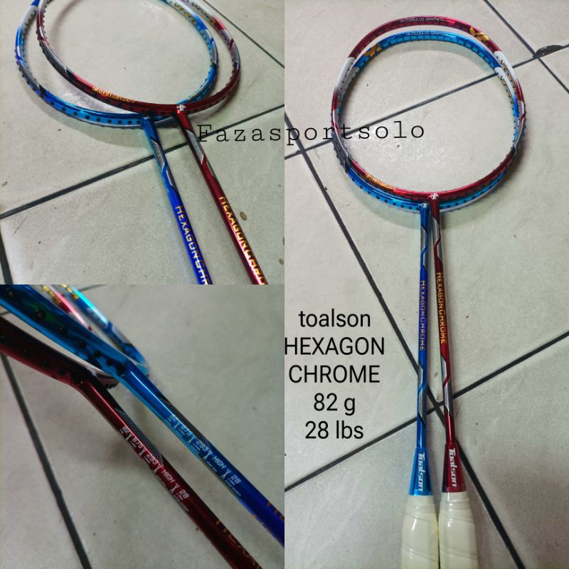 raket badminton toalson hexagon crhome