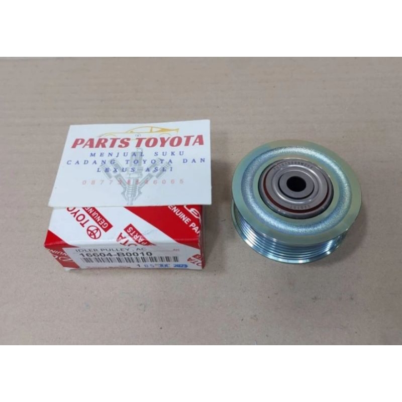 Puli pully Pulley Tensioner AC 6 Ulir 6pk Veloz Rush Asli 16604-B0010