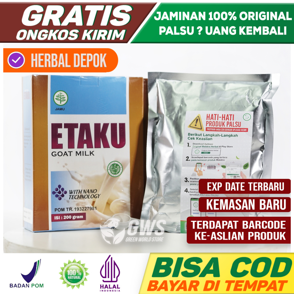 Obat Kaki Sering Lemas / Sulit Berjalan / Pemulihan Patah Tulang / Etaku Susu Kambing Tinggi Kalsium