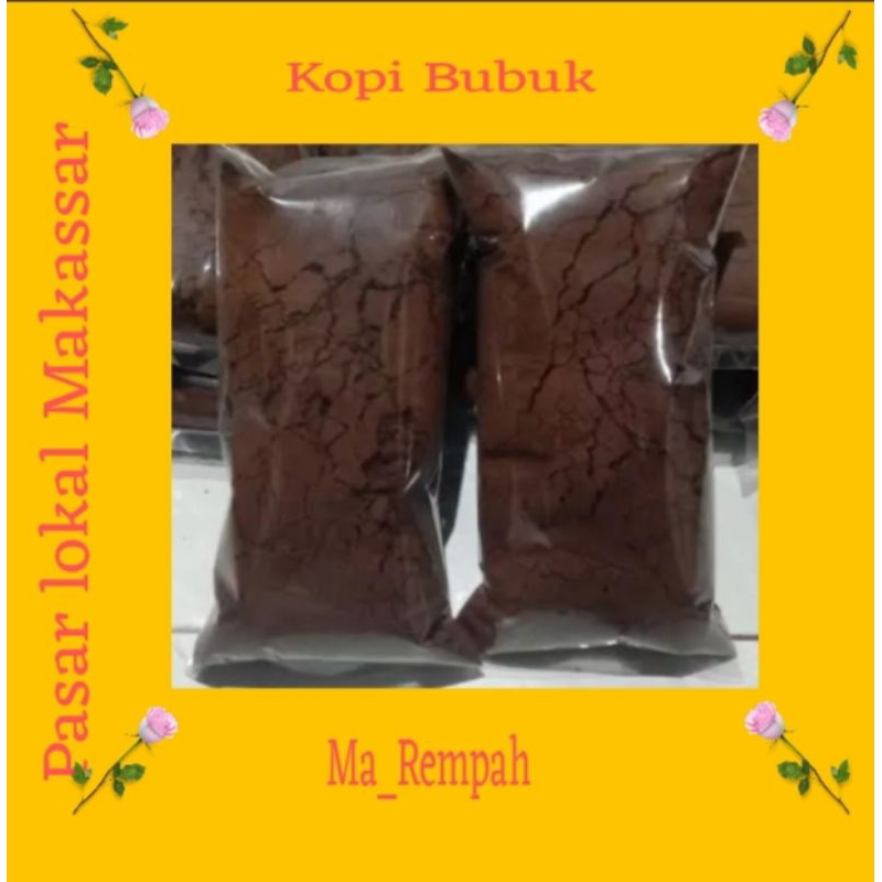 

Kopi bubuk hitam robusta/arabica 100/200gr Asli tanpa campuran