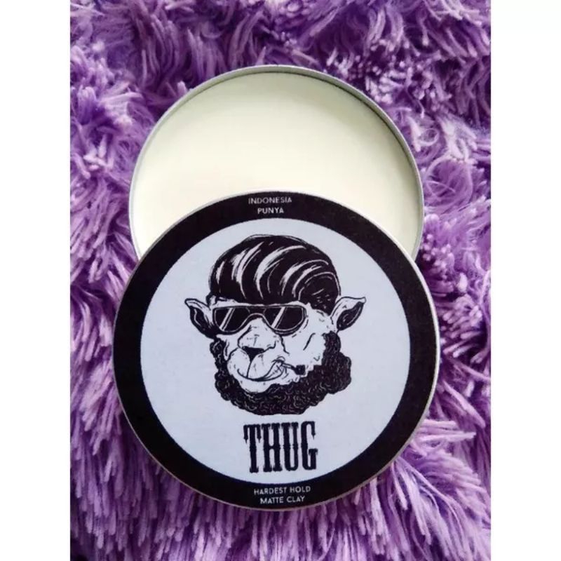 Thug Clay Pomade Laki itu Pasti/ Cream Pelurus Rambut / Krim Pelurus Rambut
