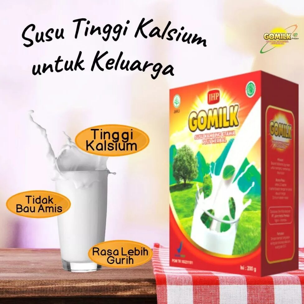 

GOMILK 200gram - SUSU KAMBING ETAWA PLUS HERBAL