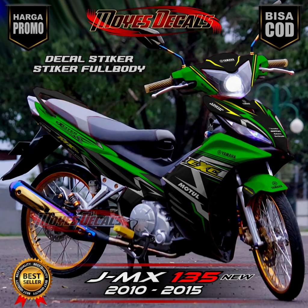 Decal Jupiter MX 135 New Full Body - Stiker Jupiter MX 135 New Full Body motif Custom