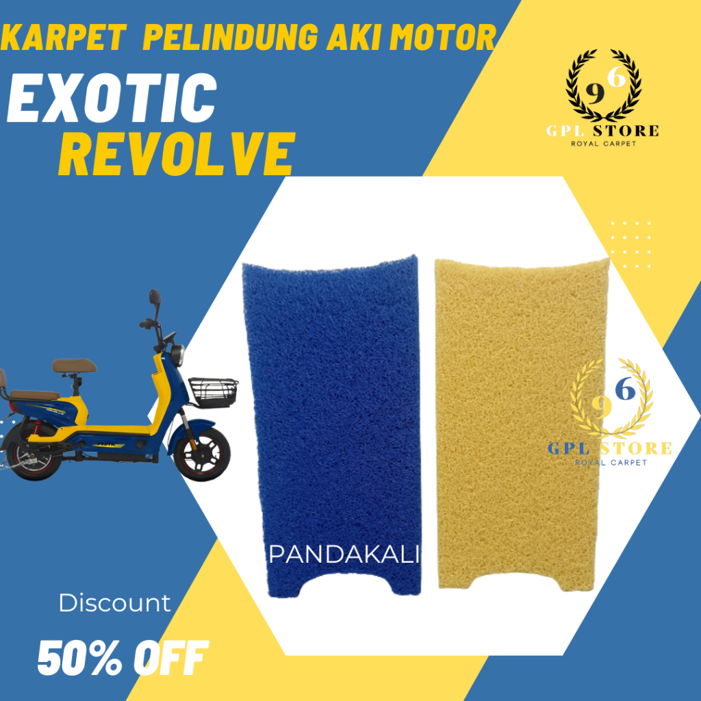 Karpet Pelindung Aki Sepeda Motor listrik Exotic REVOLVE