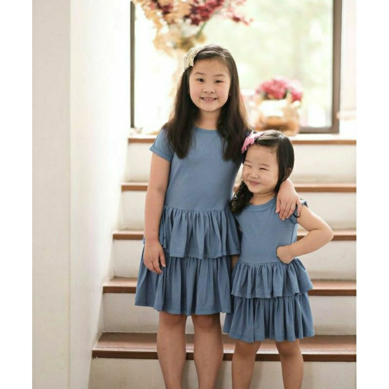 TIBI Ruffle Dress TENCEL™️ - Dress anak perempuan