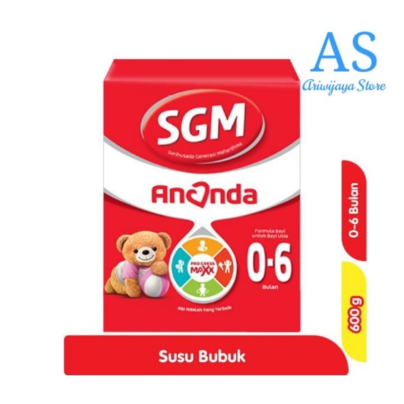 

Sgm Ananda 1 (0-6 bulan) & (6-12 bulan) Susu Bubuk 600 gr