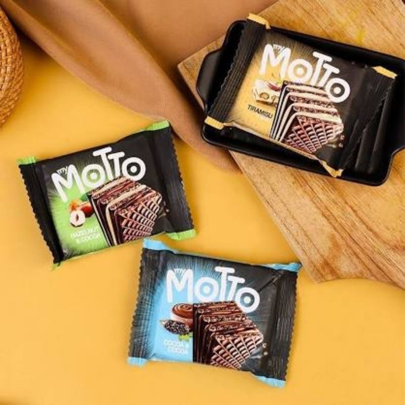 

Motto Wafer 3varian Rasa/kemasan eceran ya 1pcs 34gr